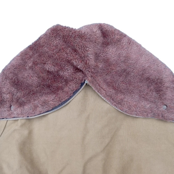 Vintage Military Parka Jacket Faux Fur Hood/Collar Men's Medium - Picture 7 of 16